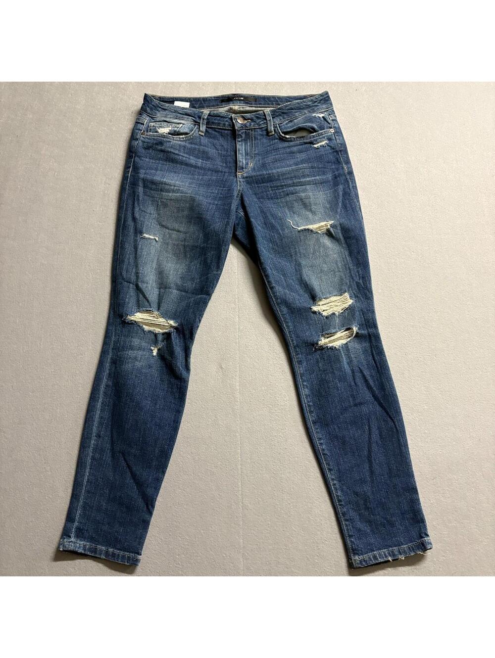 JOE'S Hi Rise Skinny Ankle Jeans Womens W28 Fits Like 31x28 Distressed